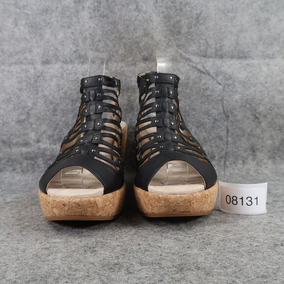 Jambu Shoes Womens 9 Sandals Wedge Platform Fashion Caged Peep Toe Cushioned JBU - Picture 3 of 14